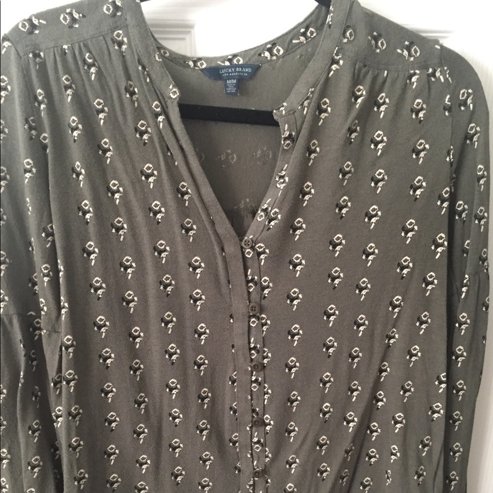 Lucky Brand Flower Blouse